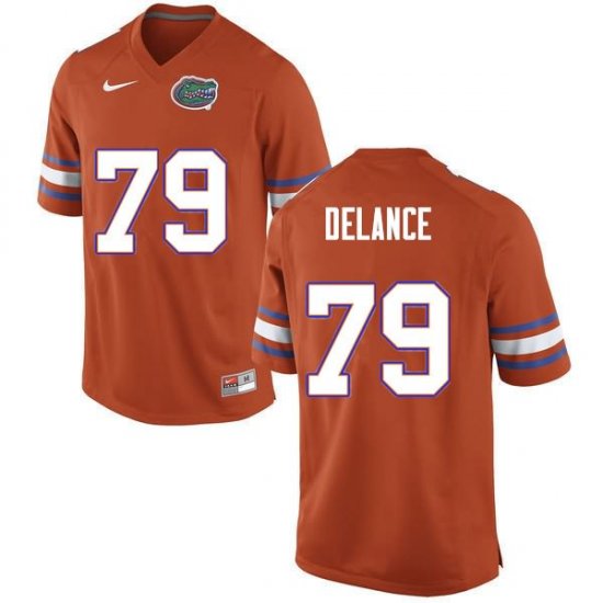 Men's Florida Gators #79 Jean DeLance NCAA Nike Orange Authentic Stitched College Football Jersey OKE4862IN